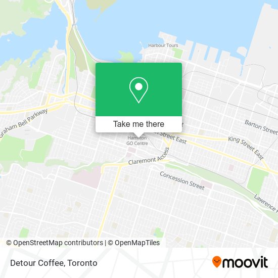 Detour Coffee map