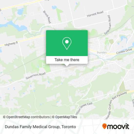 Dundas Family Medical Group map