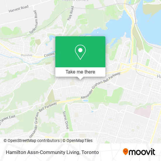 Hamilton Assn-Community Living map