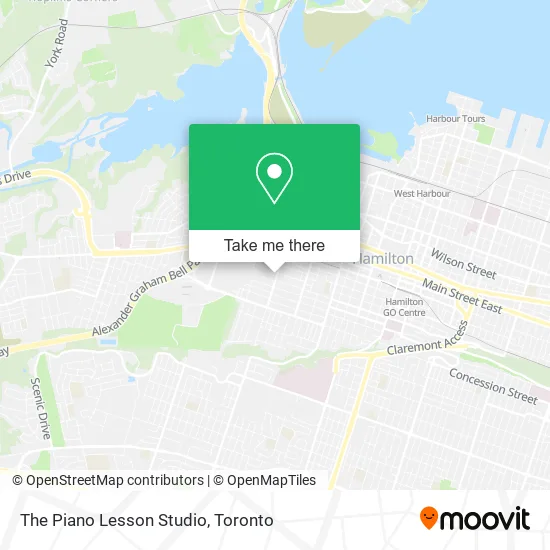 The Piano Lesson Studio map