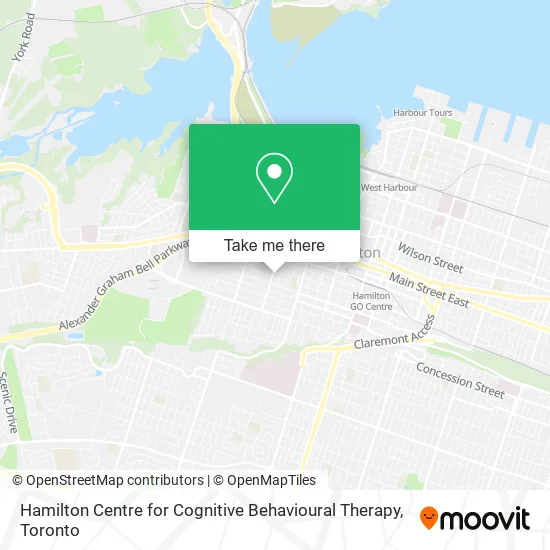 Hamilton Centre for Cognitive Behavioural Therapy map