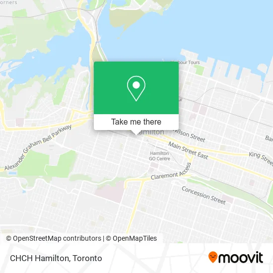 CHCH Hamilton map