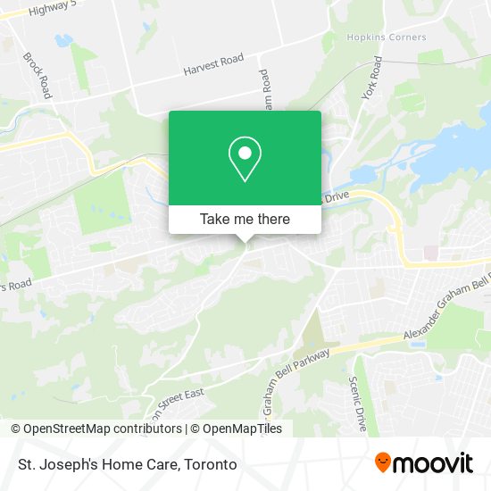 St. Joseph's Home Care map