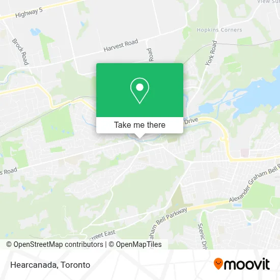 Hearcanada map