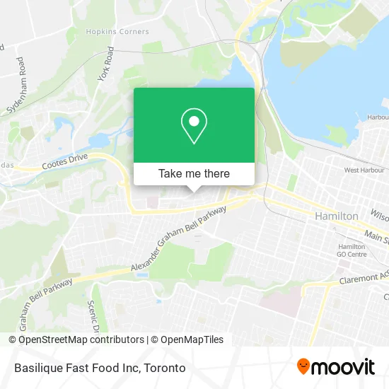 Basilique Fast Food Inc map