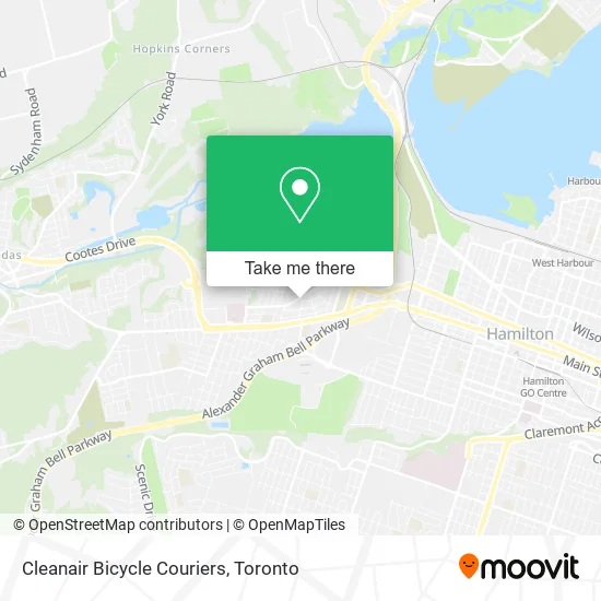 Cleanair Bicycle Couriers map