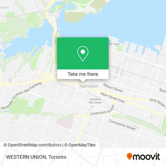 WESTERN UNION map