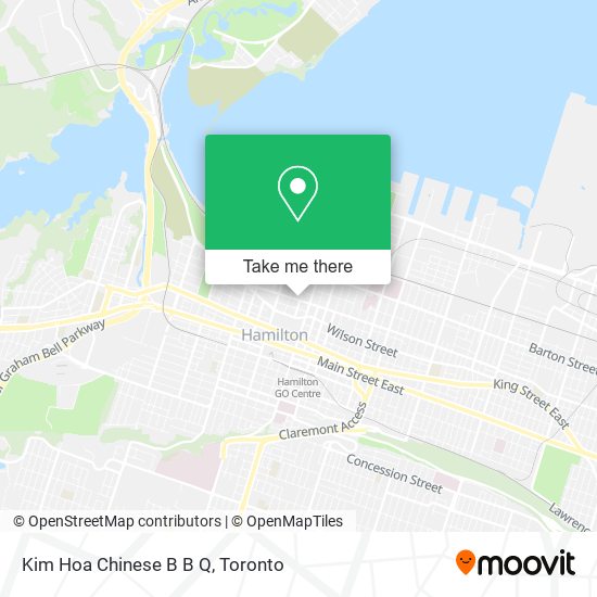 Kim Hoa Chinese B B Q map
