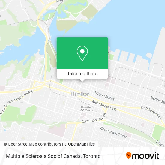 Multiple Sclerosis Soc of Canada map