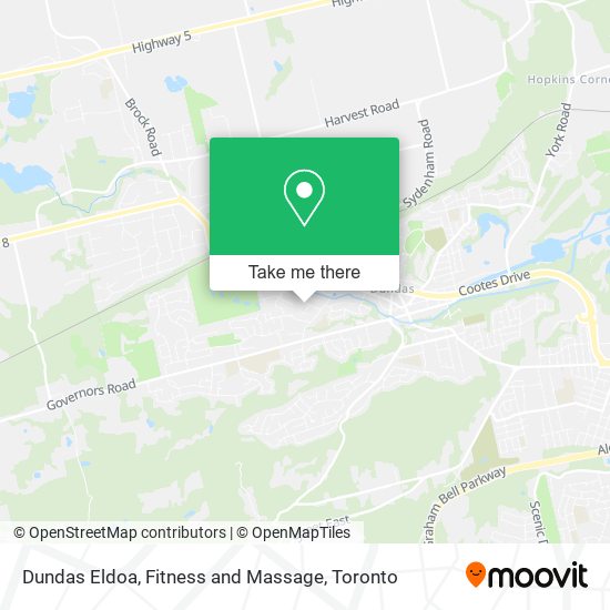 Dundas Eldoa, Fitness and Massage map