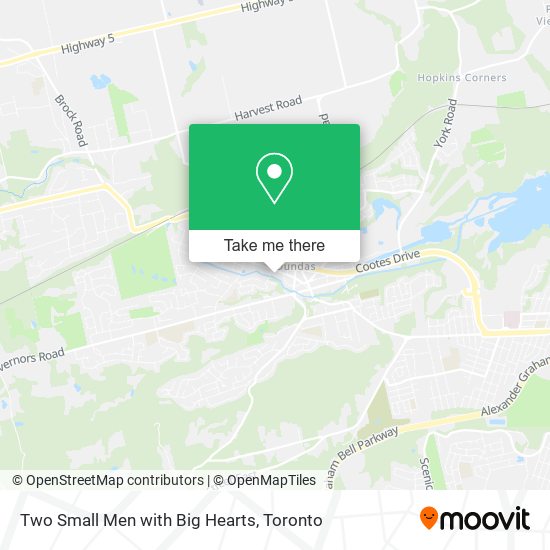 Two Small Men with Big Hearts map