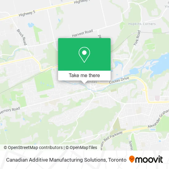 Canadian Additive Manufacturing Solutions map