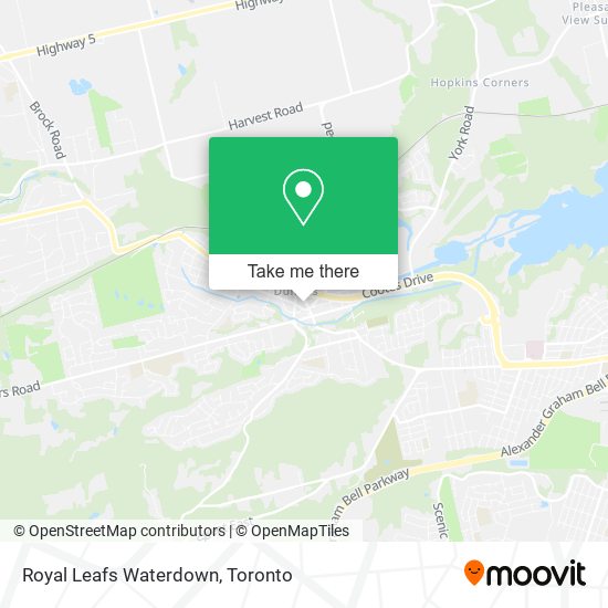 Royal Leafs Waterdown map