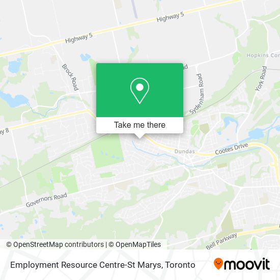 Employment Resource Centre-St Marys map