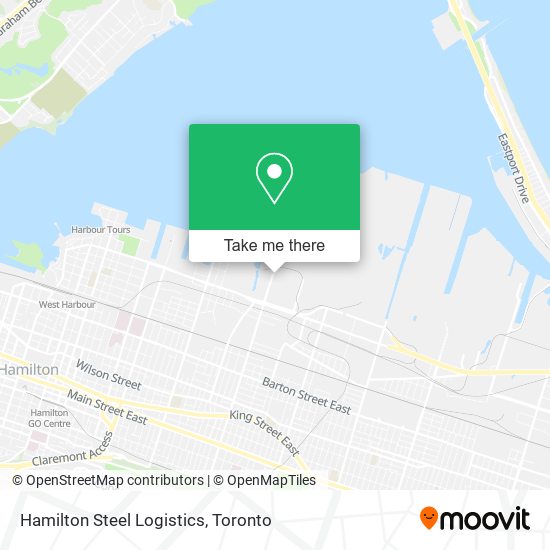 Hamilton Steel Logistics map