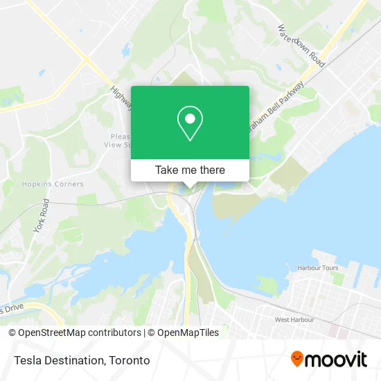 Tesla Destination map