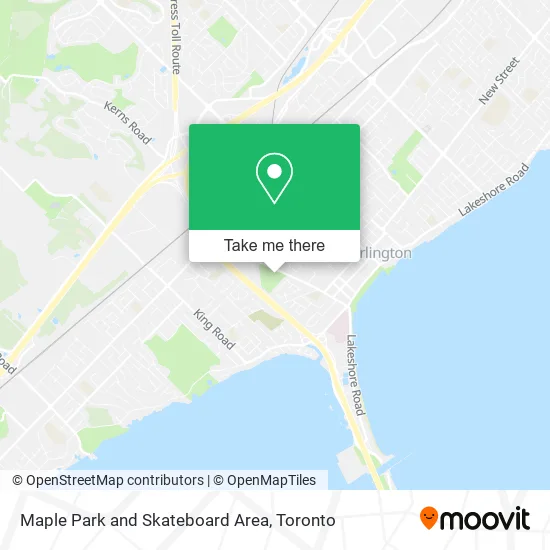 Maple Park and Skateboard Area map