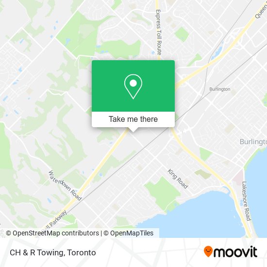 CH & R Towing map