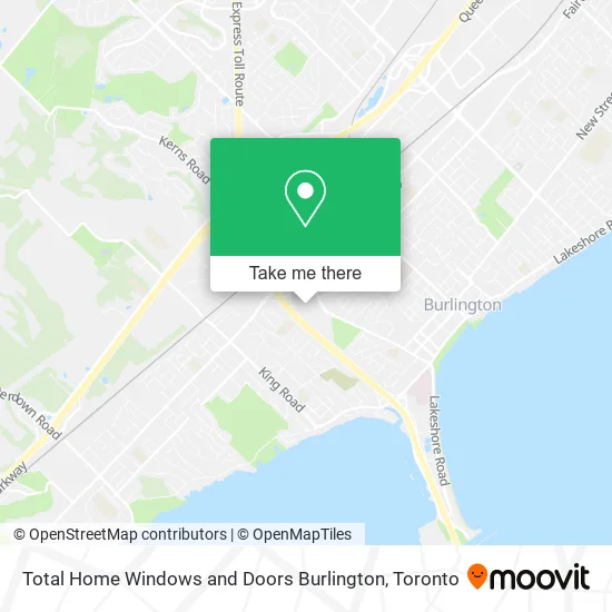 Total Home Windows and Doors Burlington map