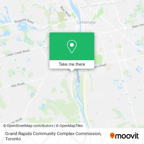 Grand Rapids Community Complex Commission map