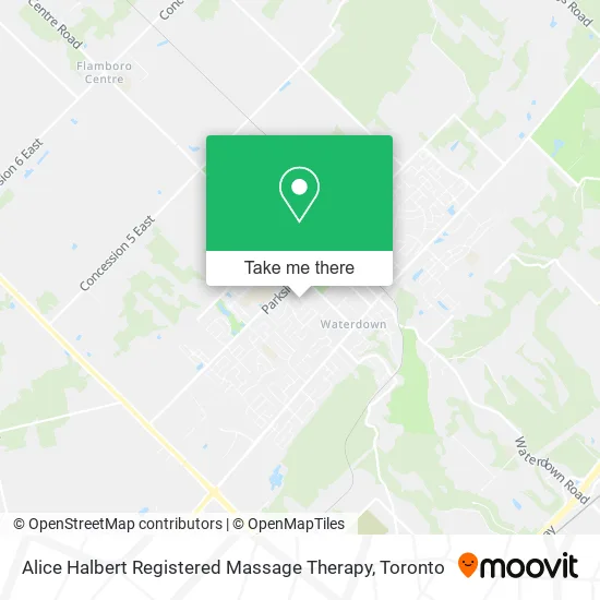 Alice Halbert Registered Massage Therapy map