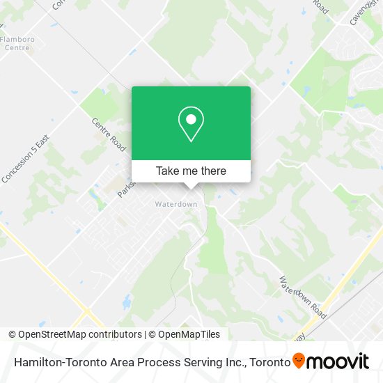 Hamilton-Toronto Area Process Serving Inc. map