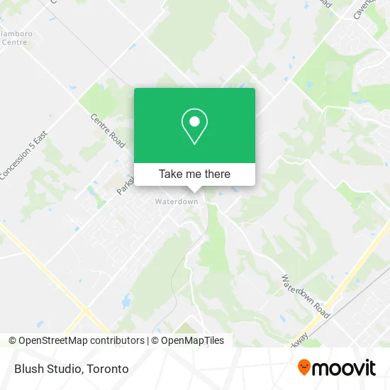 Blush Studio map