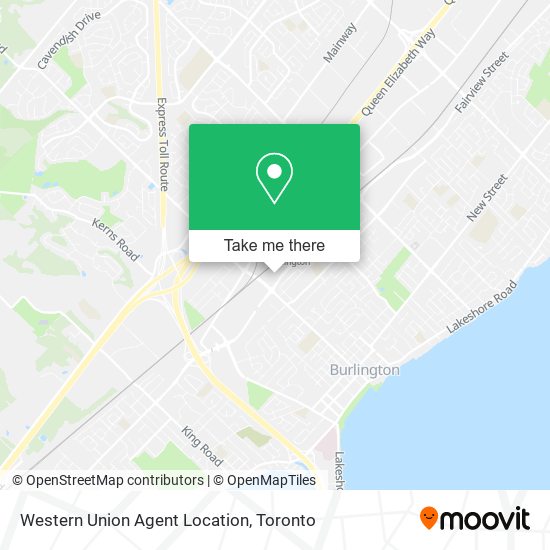 Western Union Agent Location map