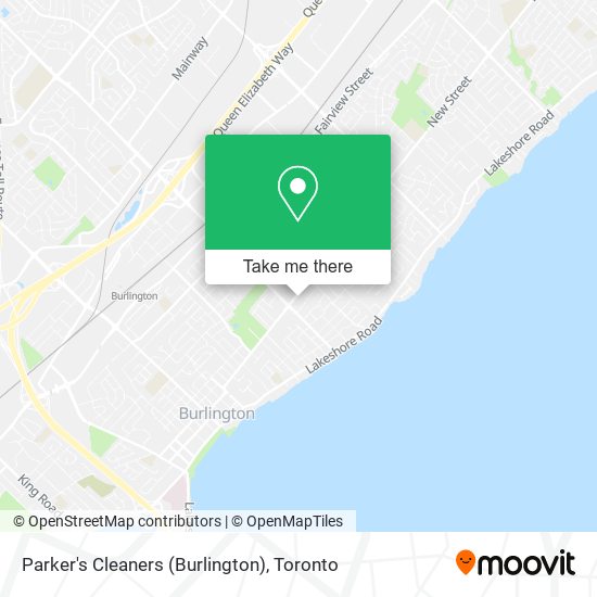 Parker's Cleaners (Burlington) map