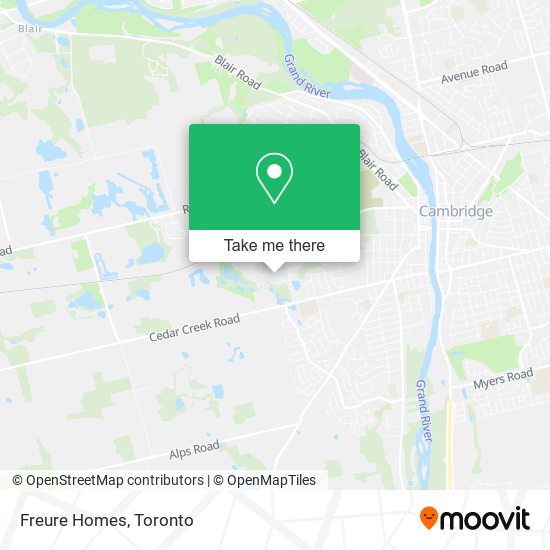 Freure Homes map