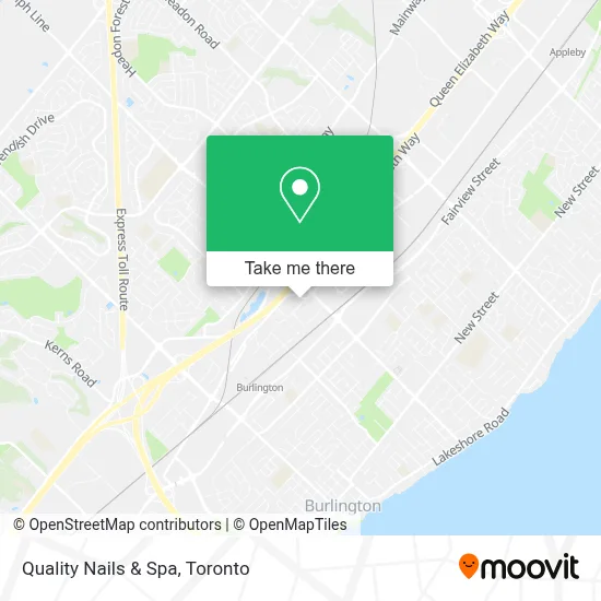 Quality Nails & Spa map