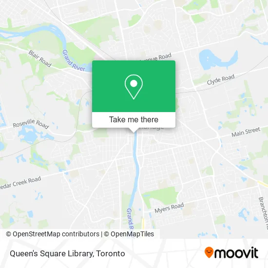 Queen's Square Library map