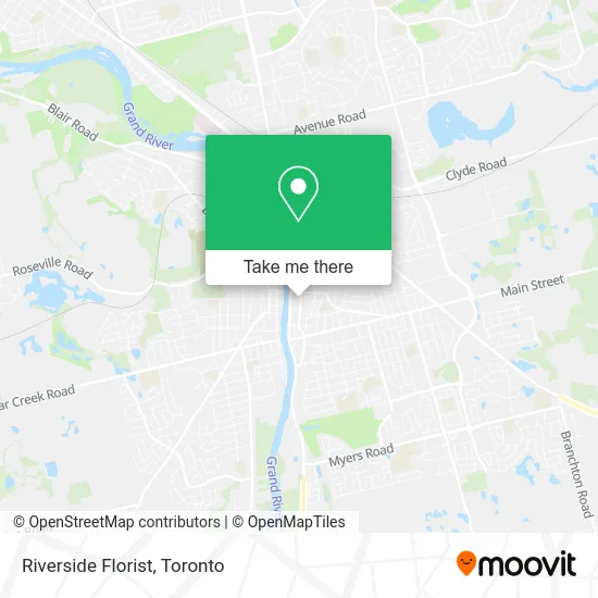 Riverside Florist map