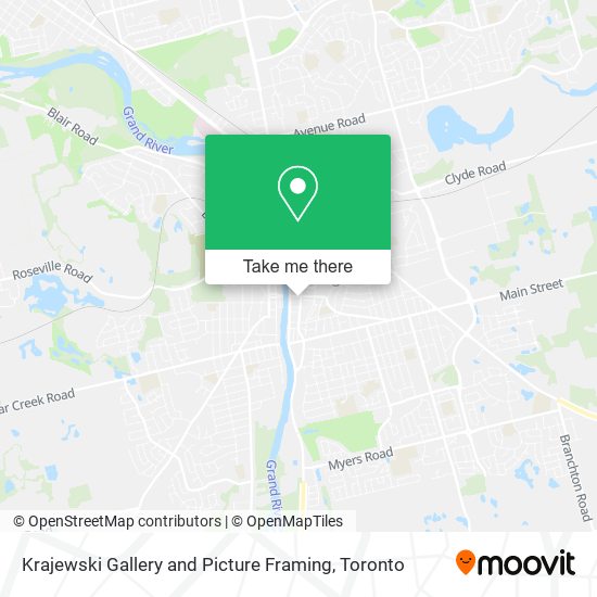 Krajewski Gallery and Picture Framing map