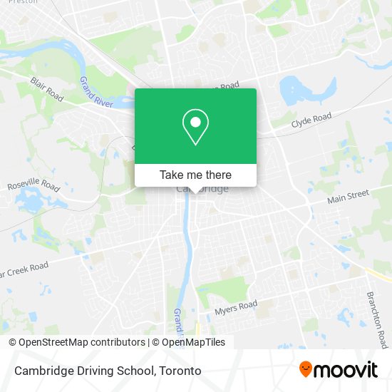 Cambridge Driving School map