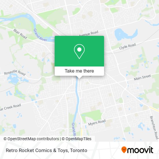 Retro Rocket Comics & Toys map