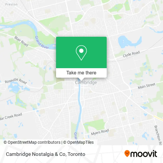 Cambridge Nostalgia & Co map