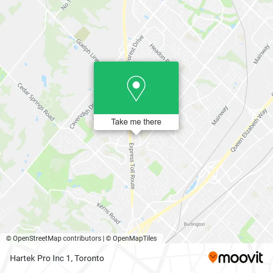 Hartek Pro Inc 1 map