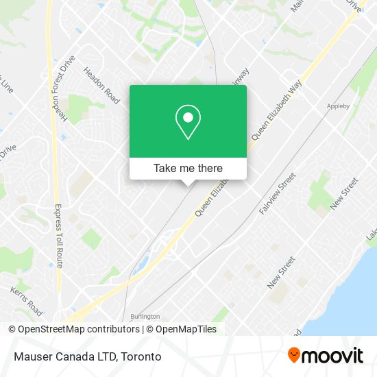 Mauser Canada LTD map
