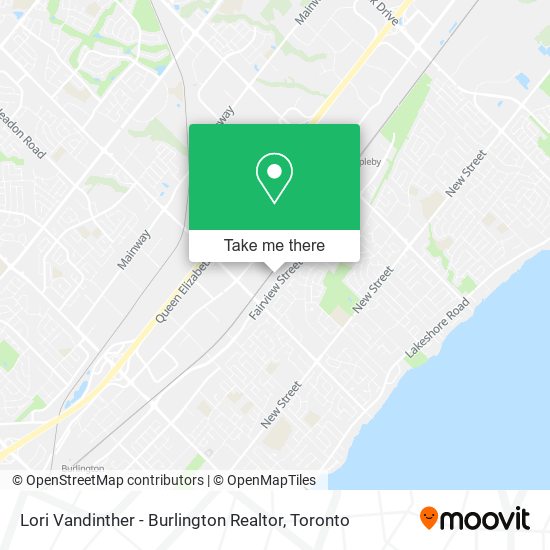 Lori Vandinther - Burlington Realtor map