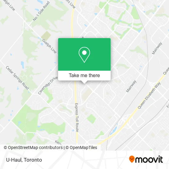 U-Haul map