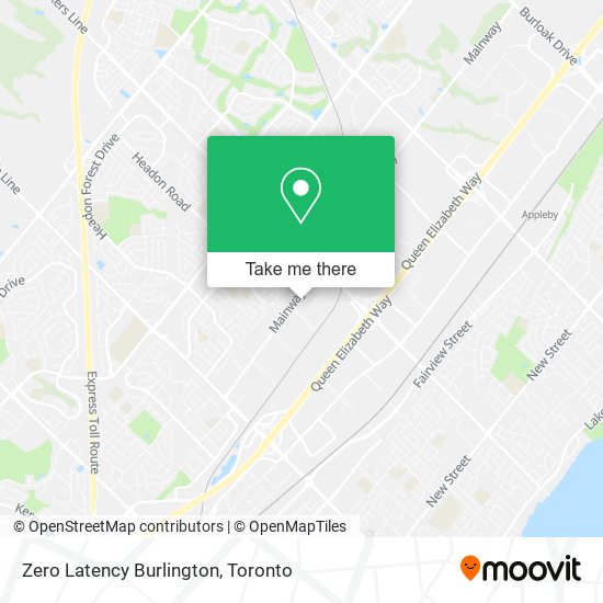 Zero Latency Burlington map