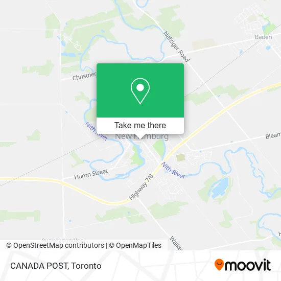 CANADA POST map