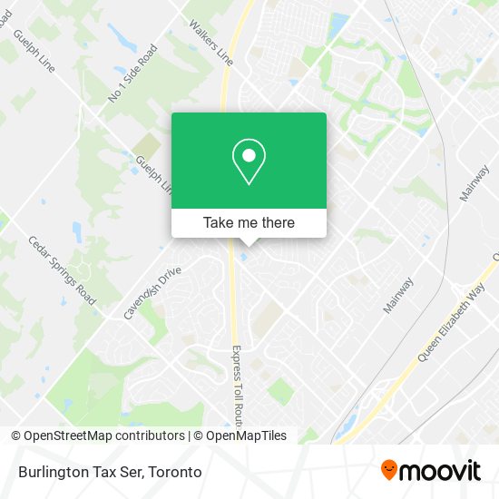 Burlington Tax Ser map