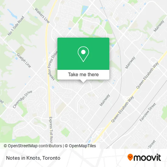 Notes in Knots map