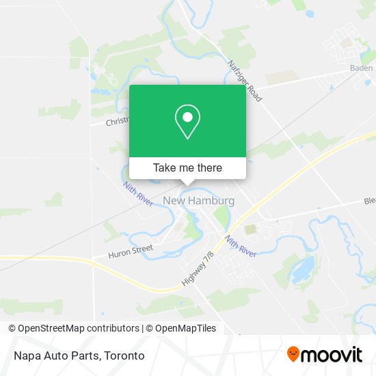 Napa Auto Parts map