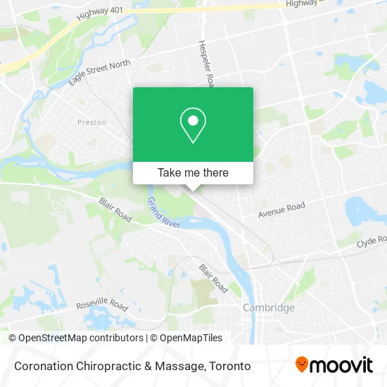 Coronation Chiropractic & Massage map