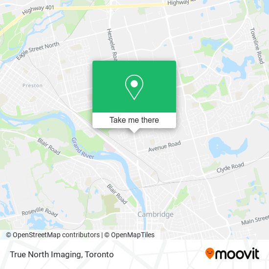 True North Imaging map