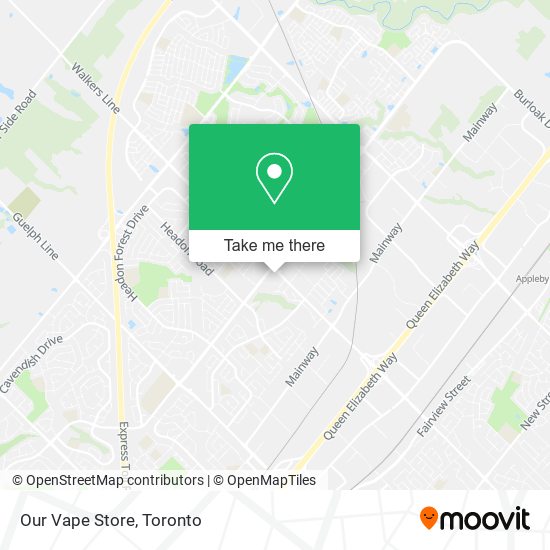 Our Vape Store map