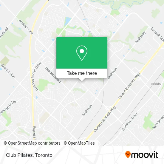 Club Pilates map